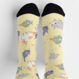 Süße Katzenmuster Socken