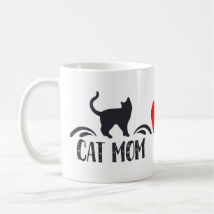 Süße Katzenmutter Kätzchen Kitty Katzen Verrückte  Kaffeetasse