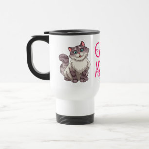 Süße Katzenmutter Kitten Kitty Liebhaber Feline Ge Reisebecher