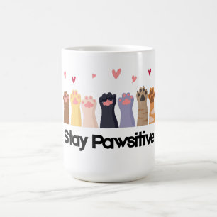 Süße Katzenpfoten-Aufkleber Katzenliebhaber-Aufkle Kaffeetasse