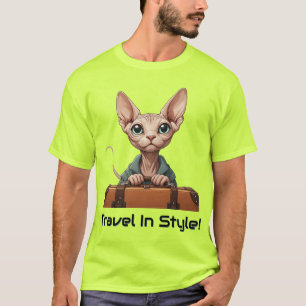 Süße Katzenreisende – Geschenk für Katzenliebhaber T-Shirt