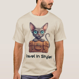 Süße Katzenreisende – Geschenk für Katzenliebhaber T-Shirt