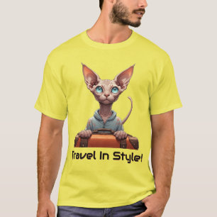 Süße Katzenreisende – Geschenk für Katzenliebhaber T-Shirt