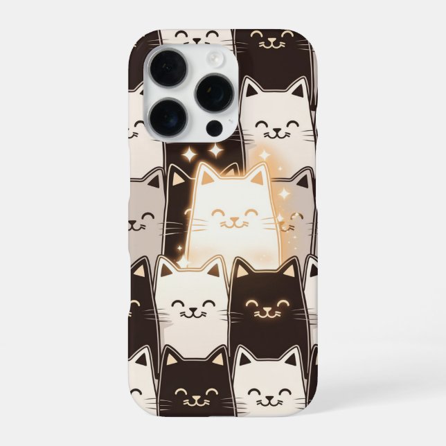 Süße Katzenschwingungen iPhone 16 Pro Hülle (Rückseite)