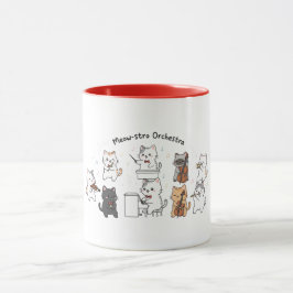 Süße Katzensymphonie-Band-Tasse Tasse