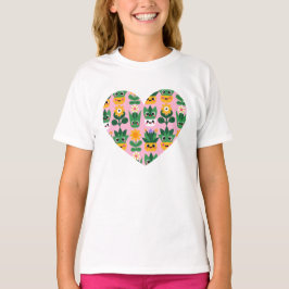 Süße Kawaii anpassbare Topfpflanze Druck T-Shirt