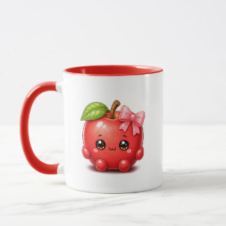 Süße Kawaii-Apfel-Tasse Tasse