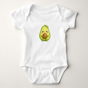 Süße Kawaii-Avocado-Baby-Body Baby Strampler