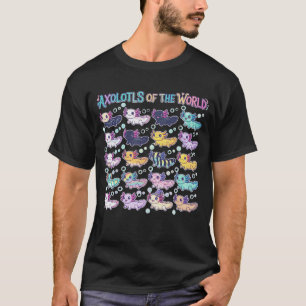 Süße Kawaii Axolotl der Welt T-Shirt