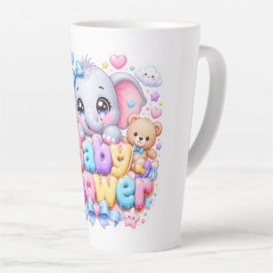Süße Kawaii-Baby-Shower-Elefant-Pastellrosa-Teddy Milchtasse