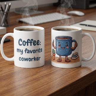 Süße Kawaii-Büro-Kaffee-Liebhaber Kaffeetasse
