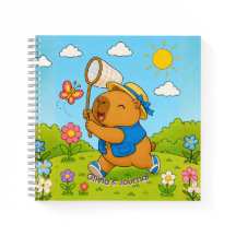 Süße Kawaii Capybara Personalisiertes Namen Spiral