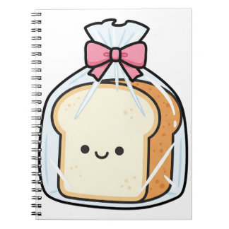 Süße Kawaii-Cartoon-Illustration von geschnittenem Notizblock