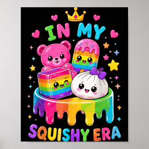 Süße Kawaii-Charaktere Squishy Vibes Für Mädchen Poster