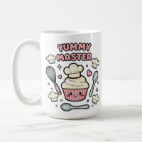 Süße Kawaii-Cupcake-Konditor-Tasse