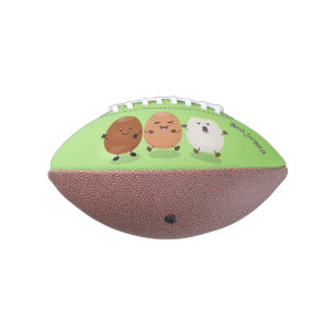 Süße kawaii-Eier lustige Cartoon-Illustration Football