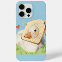 Süße Kawaii-Enten-Brotkopf-Pastell-iPhone-Hülle