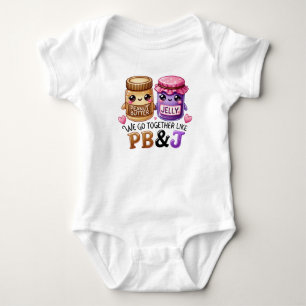 Süße Kawaii-Erdnussbutter und -Gelee Baby Strampler