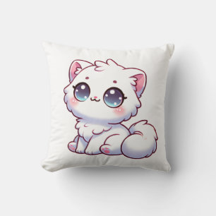 Süße Kawaii Fluffige Kätzchen Wurfkissen Kissen