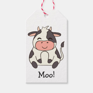 Süße Kawaii freundliche Kuh Muh! Geschenkanhänger