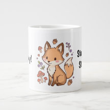 Süße Kawaii-Fuchs-Tasse – Bleib clever, bleib freu