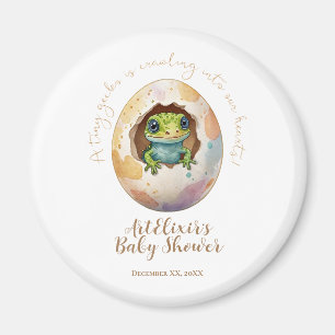 Süße Kawaii Gecko Eidechse Ei Baby Shower Magnet