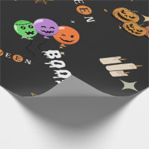 Süße Kawaii-Halloween-Doodle-Spooky-Muster-Verpack