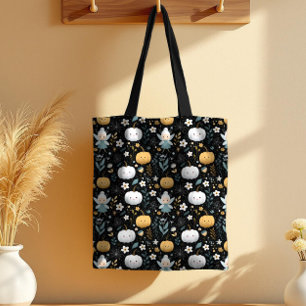 Süße Kawaii-Halloween-Fee und Pastell-Kürbisse Tasche