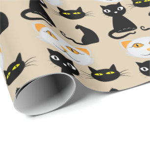 Süße Kawaii japanische ästhetische Katzen-Geschenk Geschenkpapier