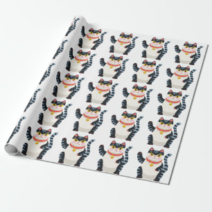 Süße Kawaii japanische ästhetische Katzen-Geschenk Geschenkpapier