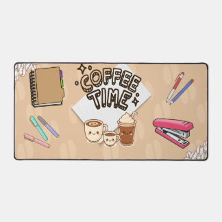 Süße Kawaii-Kaffezeit-Büro-Stationery-Mauspad Schreibtischunterlage