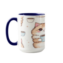 Süße Kawaii Katze Kaffeetasse - Katzenliebhaber Ge