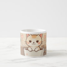Süße Kawaii Katzen Kaffee Tasse | Bezaubernde Katz