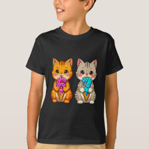 Süße Kawaii Katzen Neko 67 Drip Meme Lustig Sechs T-Shirt
