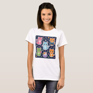 Süße Kawaii Katzen Neko Lustige Katzenliebhaber Ge T-Shirt