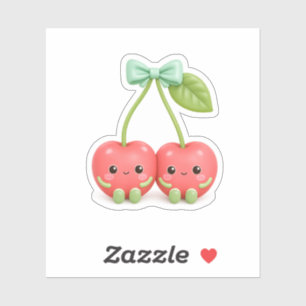 Süße Kawaii-Kirsch-Pair-Vinyl-Aufkleber Aufkleber
