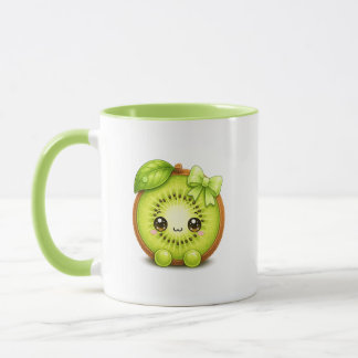 Süße Kawaii-Kiwi-Tasse Tasse