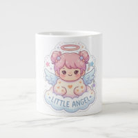 Süße Kawaii Kleiner Engel Chibi Mädchen Kaffeetass