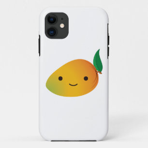 Süße Kawaii lächelnde Mango iPhone 11 Hülle