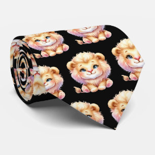 Süße Kawaii Löwen Krawatte