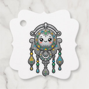 Süße Kawaii marokkanische Amazigh Tazarzit Silber- Geschenkanhänger