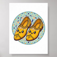 Süße Kawaii marokkanische gelbe Belgha Schuhe anSt