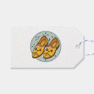 Süße Kawaii marokkanische gelbe Belgha Schuhe und Geschenkanhänger