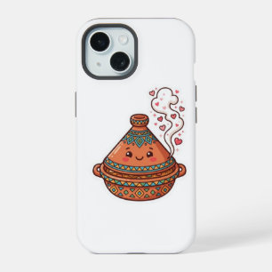 Süße Kawaii marokkanische Tajine-Lebensmittel-Kult iPhone 15 Hülle