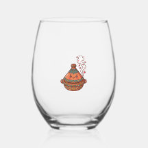 Süße Kawaii marokkanische Tajine-Lebensmittel-Kult