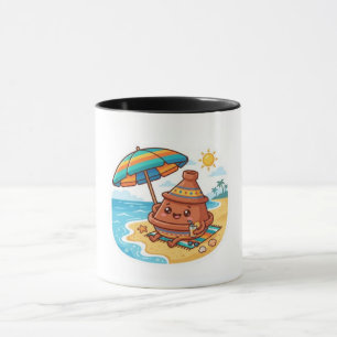 Süße Kawaii Marokkanische Tajine Strandurlaub Aufk Tasse