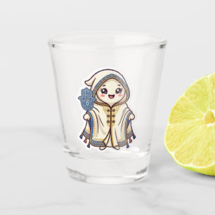 Süße Kawaii Marokkanischer Barnous-Umhang und Kham Schnapsglas
