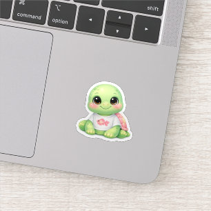 Süße Kawaii-Meeres-Schildkröte-Vinyl-Aufkleber Lap Aufkleber