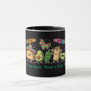Süße Kawaii-Mexikanische Lebensmittelparty - Taco Tasse