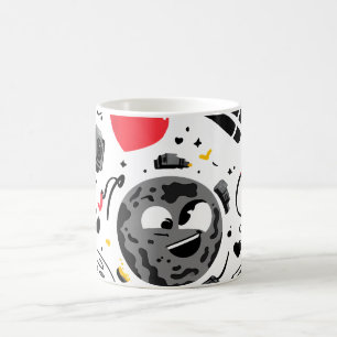 Süße Kawaii-Mond-Cartoon-Kaffeetasse Kaffeetasse
